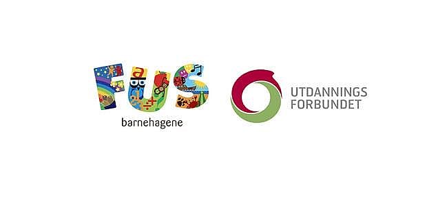 Logo av FUS trygge barnehager og Utdanningsforbundet