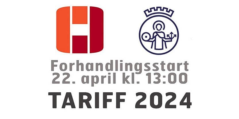 Plakat med logo for Unio og logo for Oslo kommune, tekst: Forhandlingsstart 22. april kl. 13