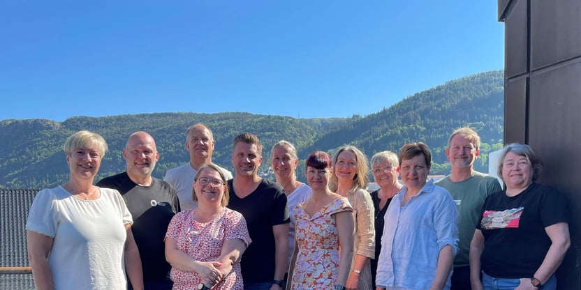 Gruppebilde av medlemsråd grunnskule i Utdanningsforbundet Vestland. Foto.