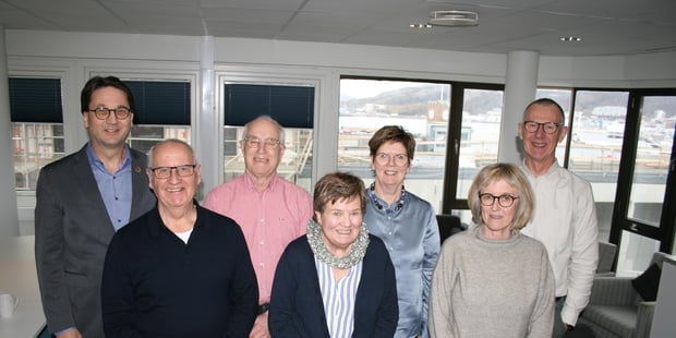 Bildet viser pensjonistrådet i Utdanningsforbundet Nordland . Margrethe Riibe er leder for pensjonistene i Nordland.Foto.