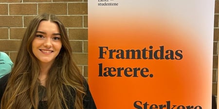 Sara Romundstad var en av mange studenter som deltok på karrieredag på DMMH