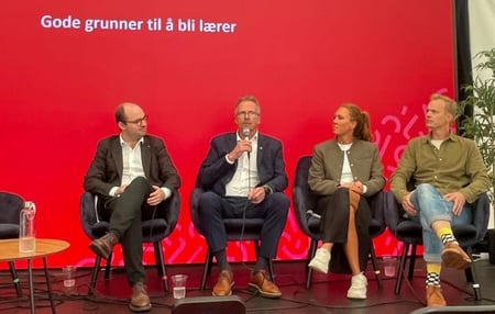 Bilde av debattanter under Arendalsuka 2024 - Geir Røssvoll med flere