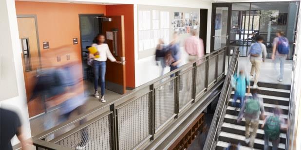 Elever på skole. Illustrasjonsfoto.