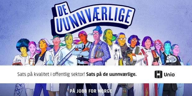 Plakat for kampanjen "De uunnværlige". Illustrasjon.