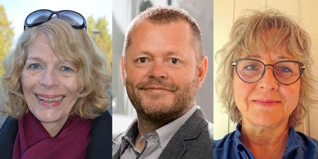  Hvorfor slutter Lærerne? Gjester er (fra venstre) Kari Smith (professor ved institutt for lærerutdanning ved NTNU), Steinar Strømsli (fylkesleder for Utdanningsforbundet i Vestland) og Berit Kjeldsberg (lærer ved Tromsdalen videregående skole i Tromsø). Foto av Kari Smith: Vibeke Ann Pettersen/NTNU