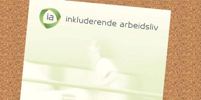 Bilde av logo til inkluderende arbeidsliv samt noe tekst om prolongering av avtalen. 